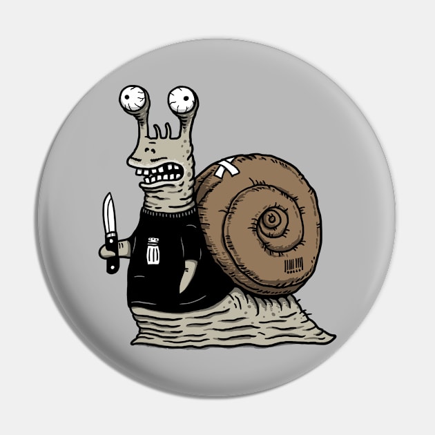 Stabby McSnail Pin by pigboom