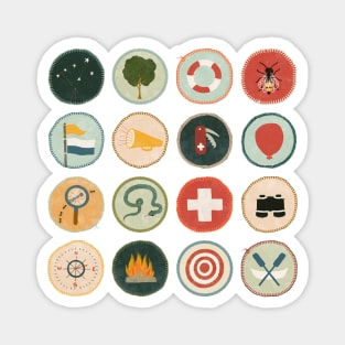 Adventure Scout Badges Magnet