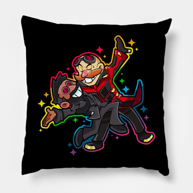 Eggman and Heart of Stone Pillow by lolo_aburto