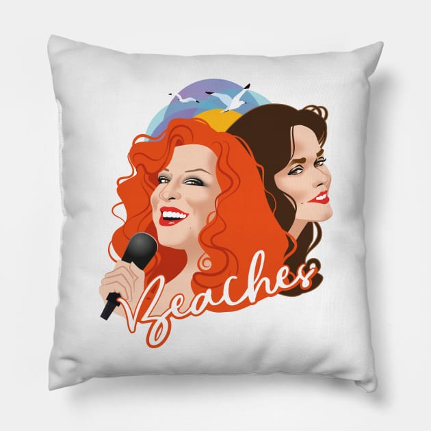 Beaches Pillow by AlejandroMogolloArt