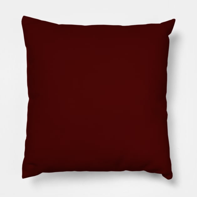 Wine Red, Solid Red Pillow by Gsallicat