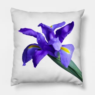 Purple Iris Cutout Pillow