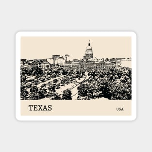 Texas State USA Magnet