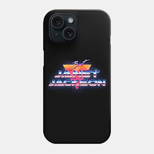 Janet Jackson Retro Crome Art Phone Case