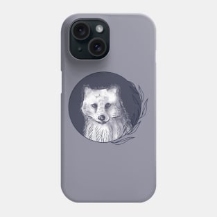 Arctic Fox (Dark) Phone Case