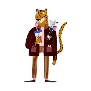 Bubble tea cheetah T-Shirt