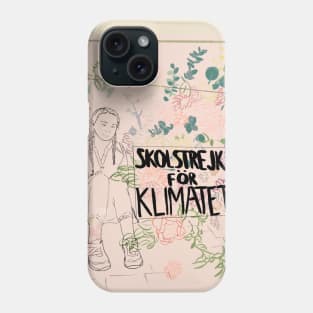 Skolstrejk för klimatet Phone Case