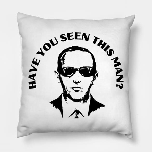 D.B. Cooper Pillow by Aint It Scary