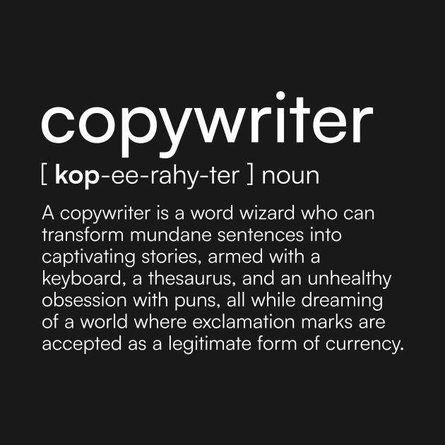 Copywriter definition by Merchgard