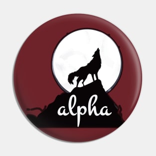 Alpha-Wolf Pin