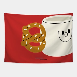 Mug Collection Pretzel  inspired Tapestry