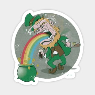 Vomiting Leprechaun Magnet