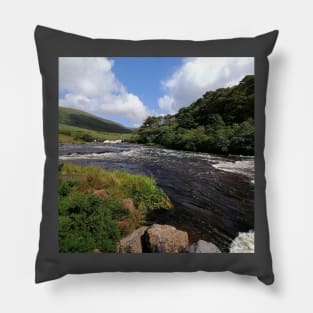 The endless river (river, nature, mountains, peace river and adventure) Pillow