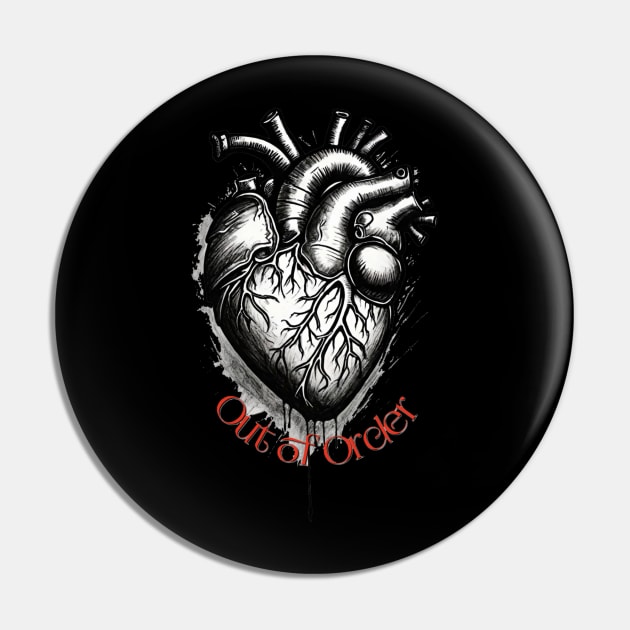 Heart Out of Order Pin by Forgotten Times