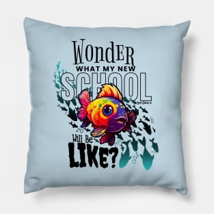 New School Fish Pillow