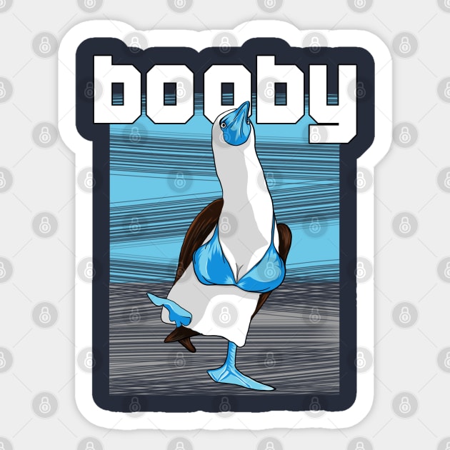 I Love Boobies Blue Footed Boobie Bird Mousepad