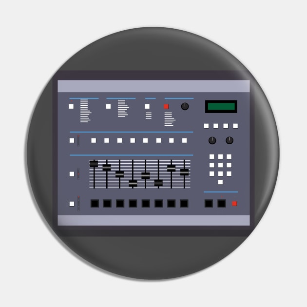 Iconic Beat Machine Series #7 (No Text) Pin by Steve Traxx (ProducerBeat.com)