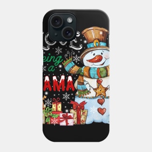 I Love Being A Mama Snowman Christmas Phone Case