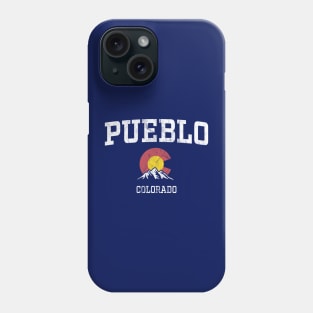 Pueblo Colorado CO Vintage Athletic Mountains Phone Case