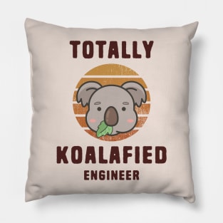 Koala Pun Koalafied Engineer Pillow