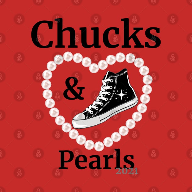 Chucks and Pearls 2021 Harris Biden by JustBeSatisfied