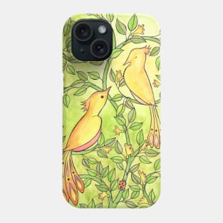 Budding Bird Romance Phone Case