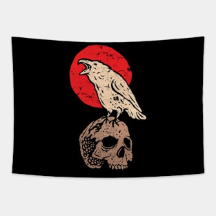 Raven Skull Tapestry