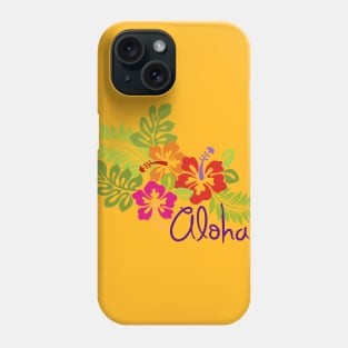 Tropical Aloha Hibiscus Blossoms Bouquet Phone Case