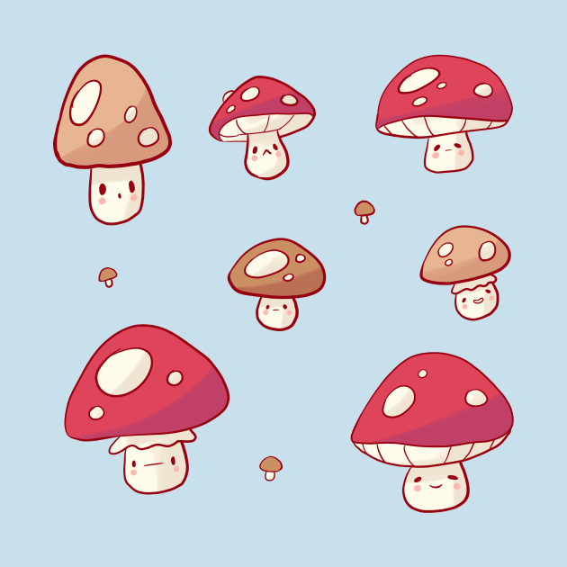 Cute Mushroom illustration by Mayarart