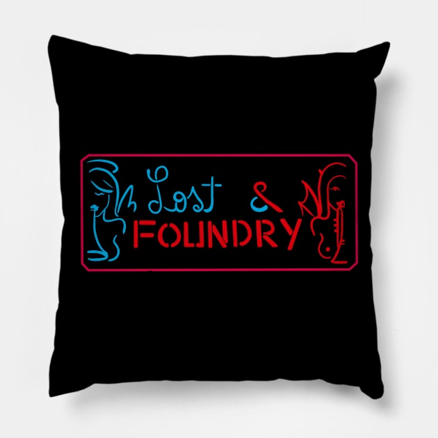 Lost & Foundry Pillow by Adam Blackhat