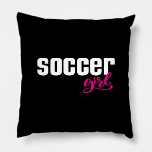 Soccer Girl Football Pillow