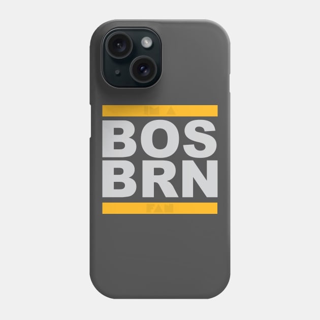 Boston Hockey Fan | BOS BRN Phone Case by moose_cooletti