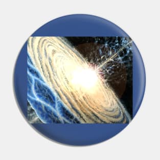 Quasar art Pin