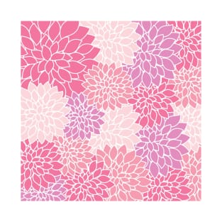 Pink Floral Pattern T-Shirt