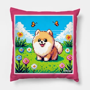 Pixel Pom Pillow