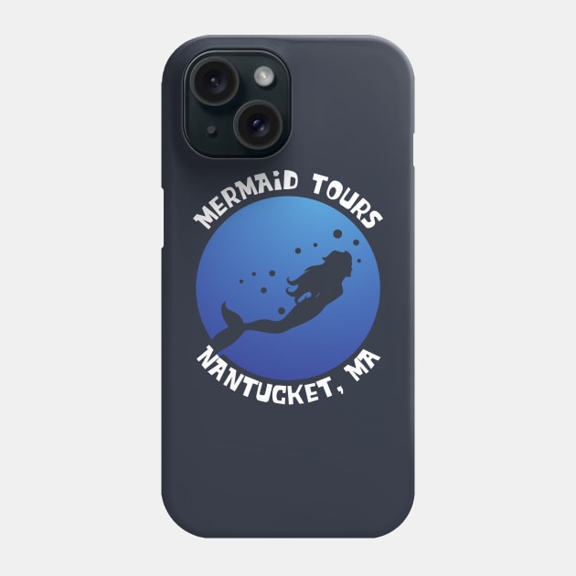 Mermaid Tours, Nantucket, MA Phone Case by Blended Designs