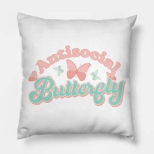 Antisocial Butterfly Pillow