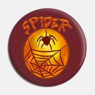 big spider silhouette Pin