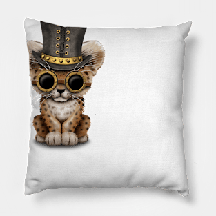 Steampunk Baby Leopard Cub Pillow