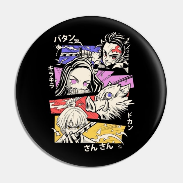 Demon slayer Pin by CH - B