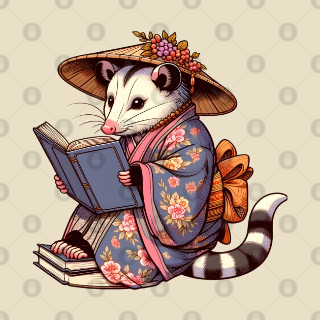 Reading possum by Japanese Fever