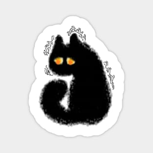 Sad Cat MS paint Magnet