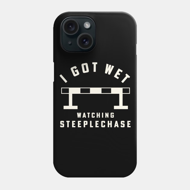 Steeplechase Track and Field I Got Wet Steeplechase Hurdle Phone Case by PodDesignShop