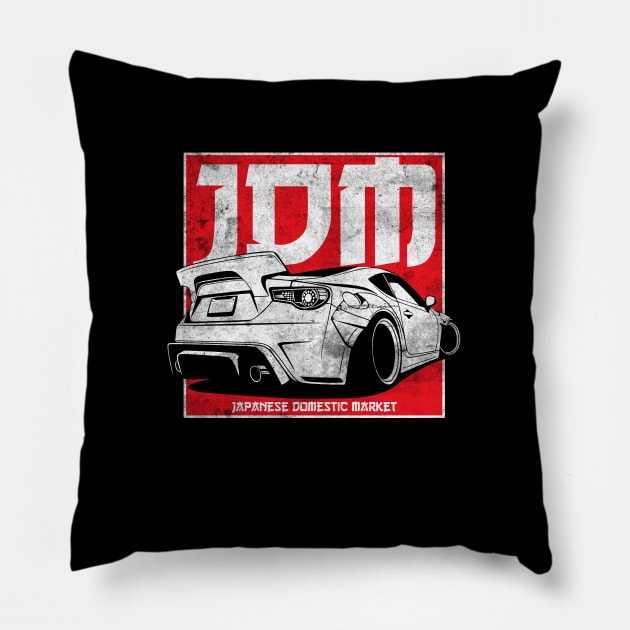 JDM Tuning BRZ Drift Car GT 86 Fan Pillow by Automotive Apparel & Accessoires