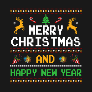 Merry Christmas and Happy New Year Family Matching T-Shirt