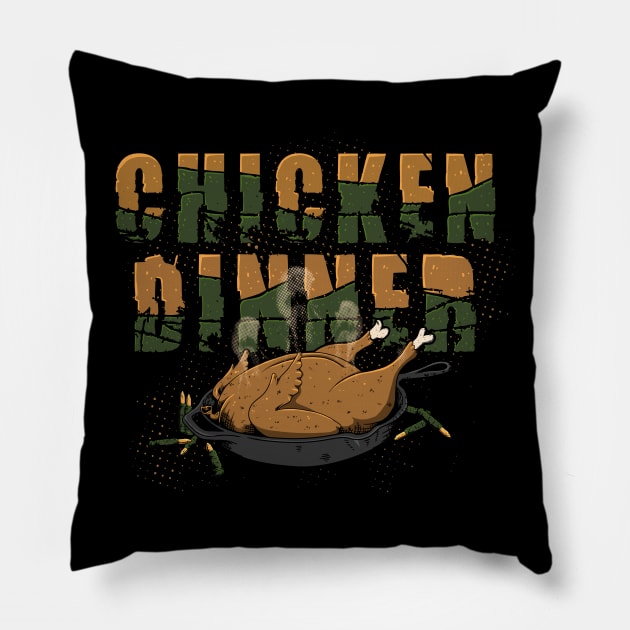 Chicken Dinner Pillow by DesignsbyReg