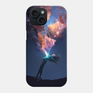 Flying in a dream Phone Case