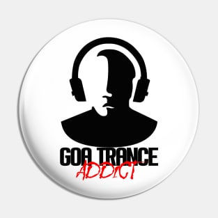 Goa Trance Addict - Black Pin