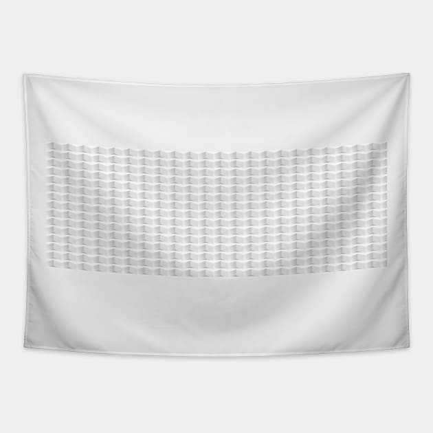 Abstract white and gray texture. 3d vector background Tapestry by Aloenalone