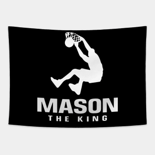 Mason Custom Player Basketball Your Name The King Tapestry